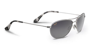 Maui Jim Baby Beach 245 Sunglasses<span>- Silver with Polarized Neutral Grey Lens</span>