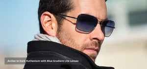 Randolph Archer Sunglasses AR005 <span>- Dark Ruthenium, American Gray Polarized PC Lenses</span>