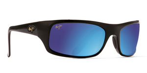 Maui Jim Peahi 202 Sunglasses Gloss Black with Polarized Neutral Grey Lens